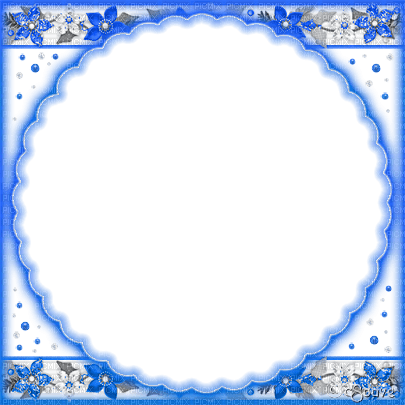 soave frame christmas winter circle flowers - δωρεάν png