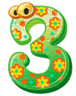 Kaz_Creations Numbers Cute Eyes 3 - png gratuito