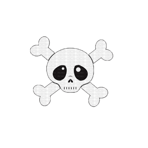 cute skull - zdarma png