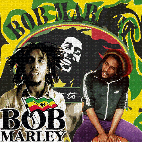 Bob Marley milla1959 - Бесплатный анимированный гифка