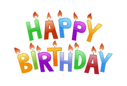 birthday text lettre word party - zadarmo png