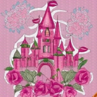 Pink Fancy Castle - Free PNG