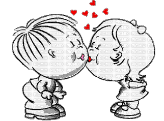Kiss gif laurachan - GIF animado grátis