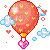 hot air balloon - Gratis animerad GIF