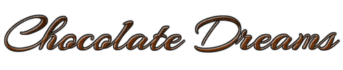 Chocolate Brown Text - Bogusia - Free PNG