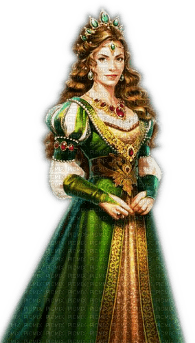 Rena green Medieval Princess Vintage Prinzessin - PNG gratuit