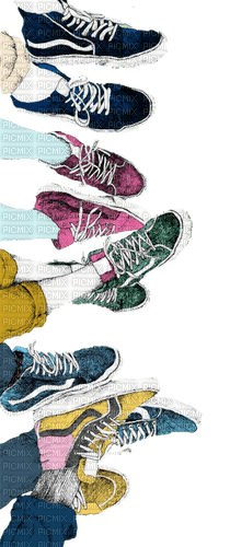 #watercolor #painting #painted #shoes - gratis png