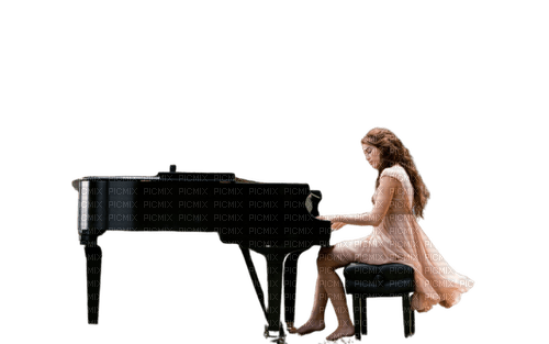 girl,femme,women,piano - безплатен png
