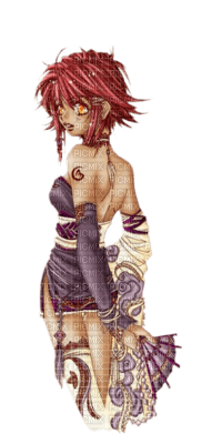 cecily-manga rousse - png gratuito