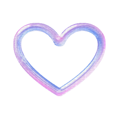 y2k pink and blue heart frame - 無料png