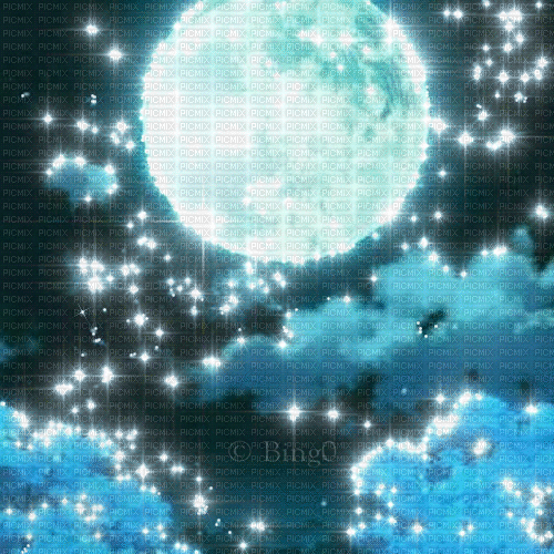 Y.A.M._Fantasy night moon - Nemokamas animacinis gif
