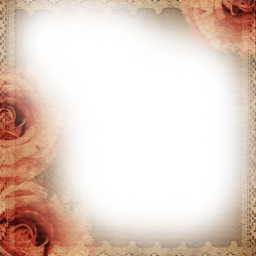 dolceluna vintage frame lace roses - 免费PNG