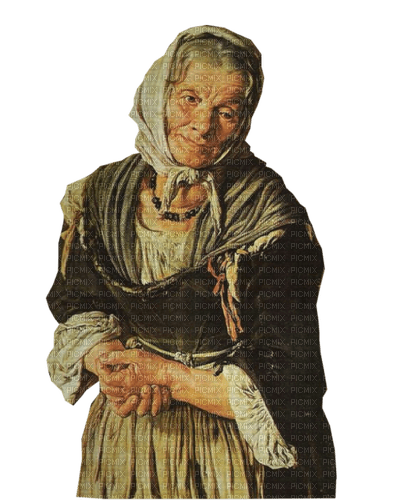 Alte Frau, Bäuerin, Vintage - darmowe png