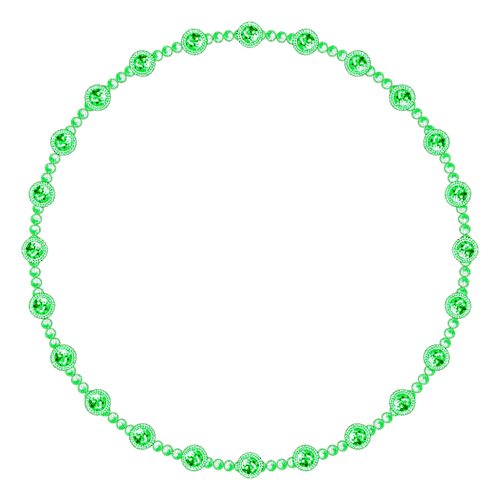 Circle.Frame.Green - PNG gratuit