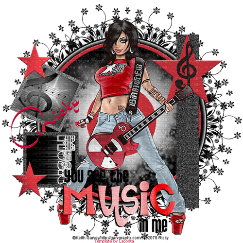 MMarcia vintage pin-up música  music - Free PNG