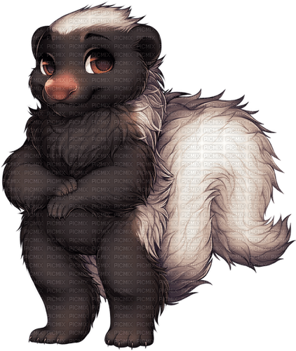 cute skunk - zdarma png