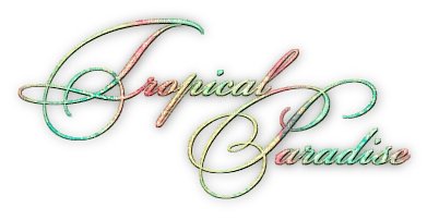 soave text summer tropical paradise pink green - kostenlos png