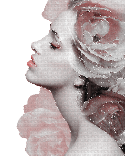 woman spring pink animated glitter dolceluna - Gratis geanimeerde GIF