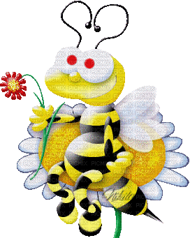 abeille, miel,fleur,love,gif,Karina10rus - Gratis animerad GIF