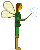 Pixel Fairy Prince Green - Animovaný GIF zadarmo
