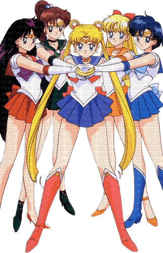 Sailor Moon group - zdarma png