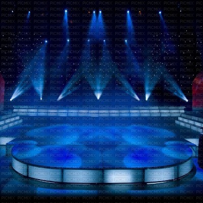 Blue Stage Background - 免费PNG
