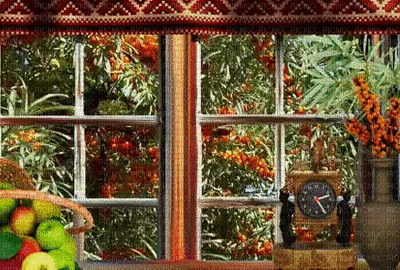 liikeanimaatio, effect, syksy, autumn, window, ikkuna - Бесплатни анимирани ГИФ