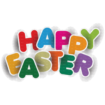Happy Easter.text.Victoriabea - PNG gratuit