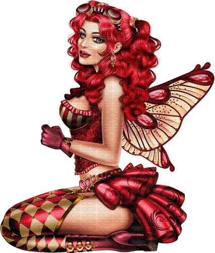 Woman. Butterfly woman. Fantasy. Leila - gratis png