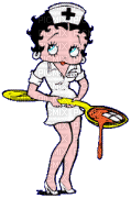 Betty-Boop infermière - GIF animado grátis