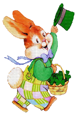easter bunny  gif lapin pâques - Free animated GIF