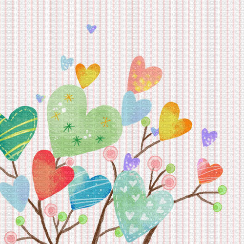 Fond coeur coeurs hearts hearts background bg - δωρεάν png