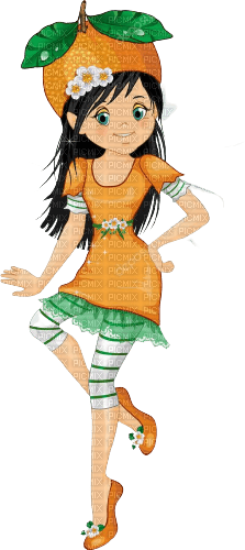 Orange Girl Fantasy Fairy - Bogusia - ingyenes png