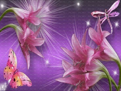fleur papillon - δωρεάν png