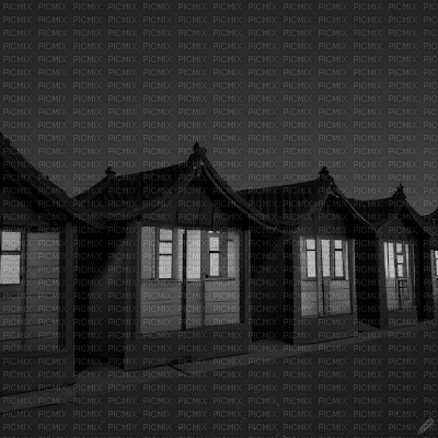 Black Japanese Huts - png ฟรี
