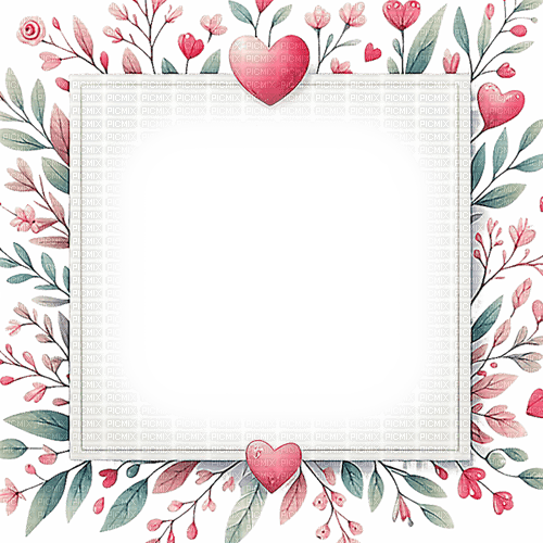 ♡§m3§♡ kawaii frame heart image red - δωρεάν png