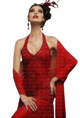 Kaz_Creations Woman Femme Red - 無料png