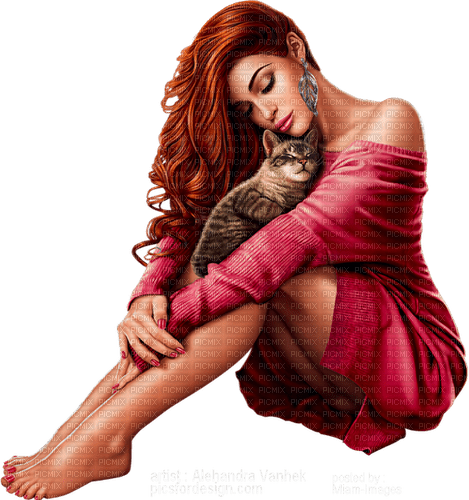 woman in red by nataliplus - bezmaksas png