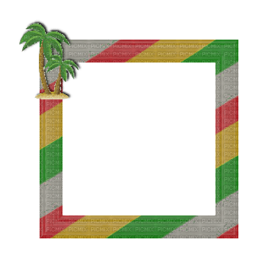 Small Palm Tree Frame - ingyenes png