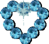 blue gem heart - GIF animé gratuit