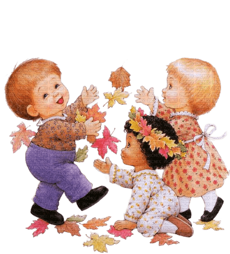 Kinder, Herbst - png gratuito