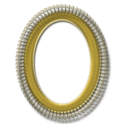 frame-ovale-gold - 無料png