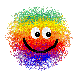 rainbow smile - GIF animé gratuit