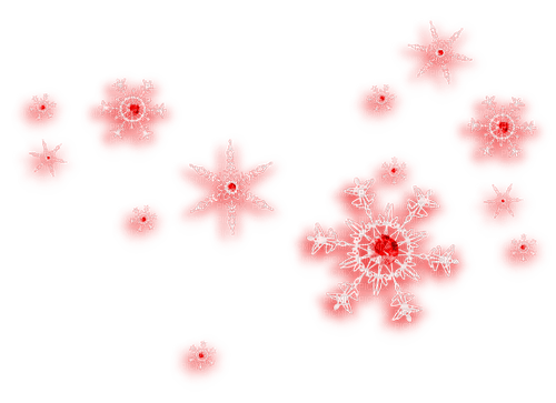 Snowflakes.Red - png gratis