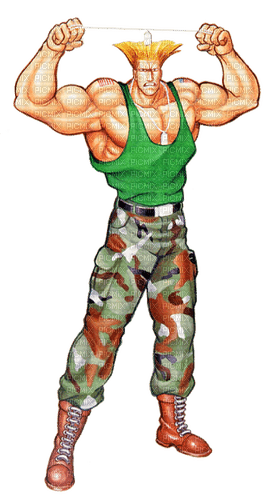 Guile from Street Fighter 2 - zdarma png