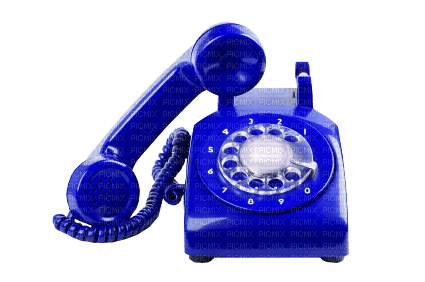 Kaz_Creations Telephone-Blue - kostenlos png
