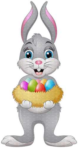 Hase, Nest, Eier, Ostern - 免费PNG