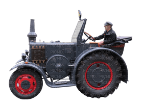 Kaz_Creations Man Homme In Tractor - gratis png