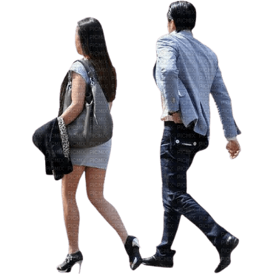 couple walking - Free PNG