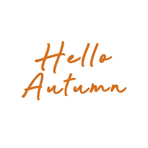 Hello Autumn Text Gif - Bogusia